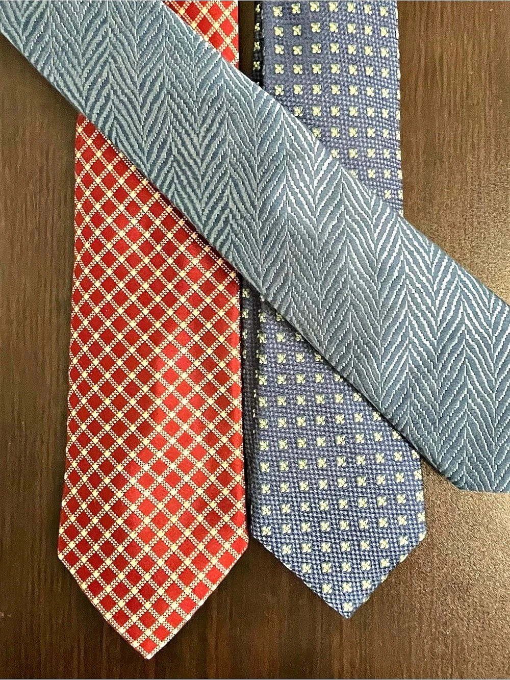 Jos. A. Bank Reserve Collection Silk Tie Set Men's Blue & Red